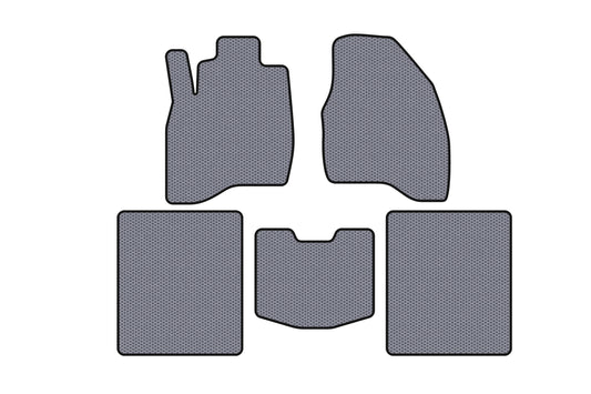Rubber floor mats Carsuit (2015-2019, 5-seater, gray) for Ford Explorer 2011-2019 - image 1