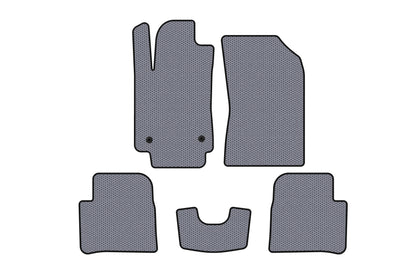 Rubber Floor Mats Carsuit (HB, Grey) for Citroen C-3 2016-2023 - image 1
