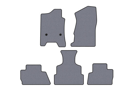 Rubber Floor Mats Carsuit (2014-2020, gray) for Chevrolet Tahoe 2014-2019 - image 1