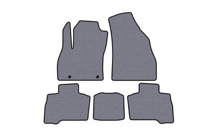 Rubber floor mats Carsuit (for Qubo, 2016+, gray) for Fiat Fiorino/Qubo 2008-2024 - image 1
