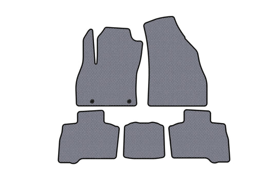Rubber floor mats Carsuit (for Qubo, 2016+, gray) for Fiat Fiorino/Qubo 2008-2024 - image 1