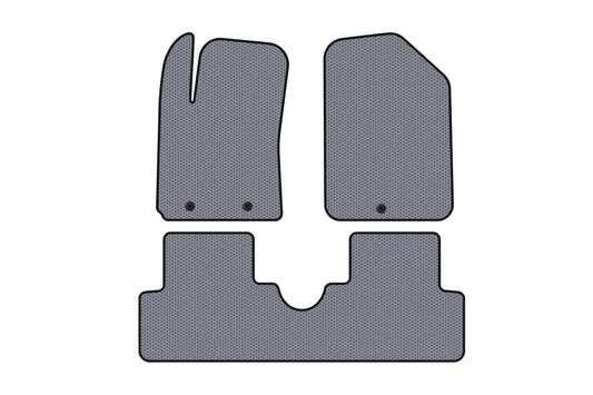 Rubber Floor Mats Carsuit (HB, Grey) for Hyundai I-10 2014-2017 - image 1