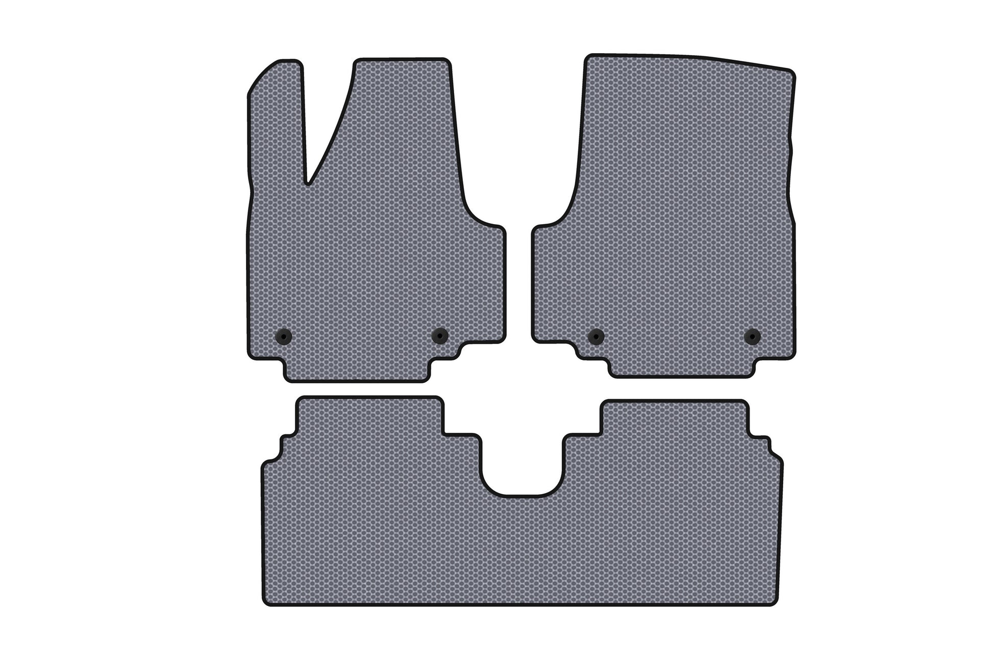 Rubber Floor Mats Carsuit (Electric, Gray) for Hyundai Ioniq 5 2021- - image 1