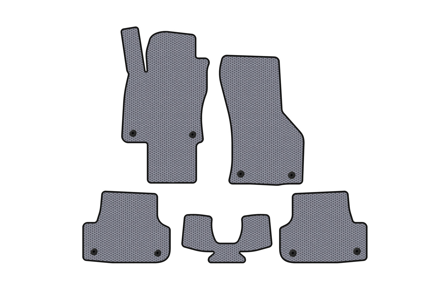 Rubber floor mats Carsuit (for E-tron, Sportback, gray) for Audi A3 2012-2020 - image 1