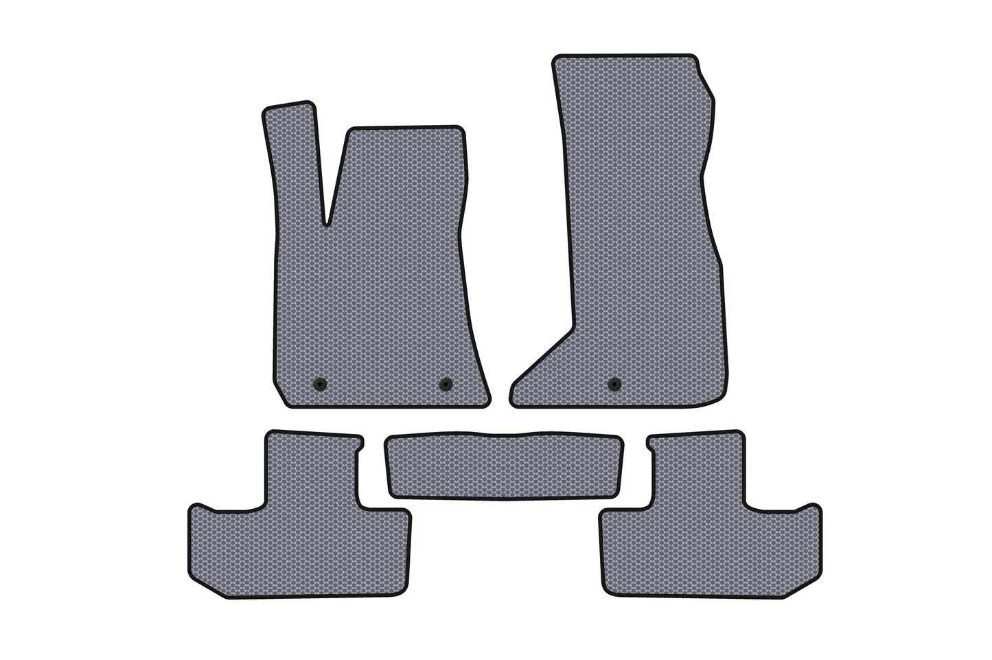 Rubber Floor Mats Carsuit (Coupe, Grey) for Dodge Challenger 2008-2023 - image 1