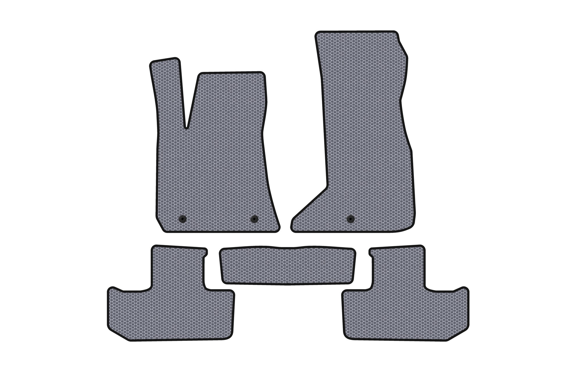 Rubber Floor Mats Carsuit (Coupe, Grey) for Dodge Challenger 2008-2023 - image 1