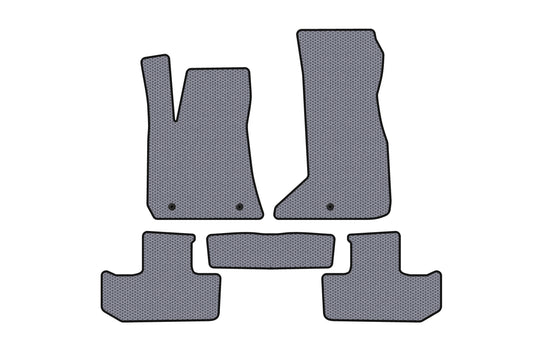 Rubber Floor Mats Carsuit (Coupe, Grey) for Dodge Challenger 2008-2023 - image 1