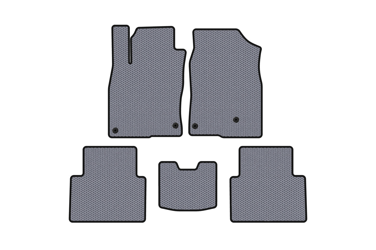 Rubber Floor Mats Carsuit (SD, Gray) for Honda Civic Sedan X 2016-2021 - image 1