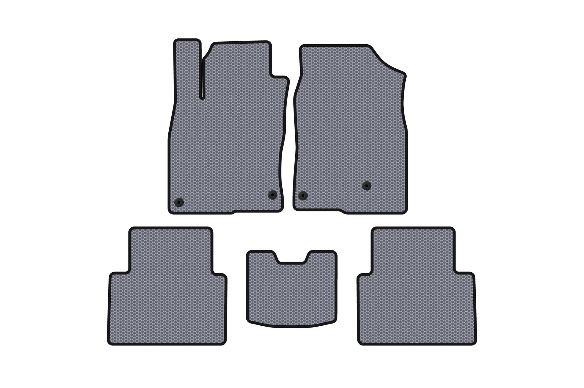 Rubber Floor Mats Carsuit (SD, Gray) for Honda Civic Sedan X 2016-2021 - image 1