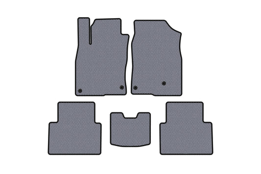 Rubber Floor Mats Carsuit (SD, Gray) for Honda Civic Sedan X 2016-2021 - image 1