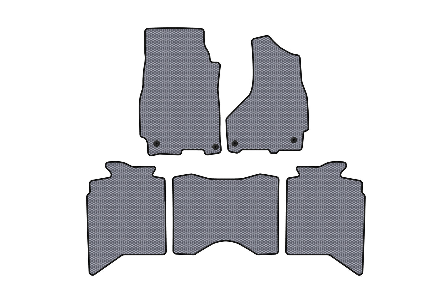 Rubber floor mats Carsuit (2013+, 5-seater, grey) for Dodge RAM (DS/DJ/D2) 2009–2024 - image 1