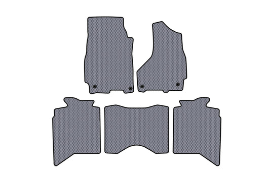 Rubber floor mats Carsuit (2013+, 5-seater, grey) for Dodge RAM (DS/DJ/D2) 2009–2024 - image 1