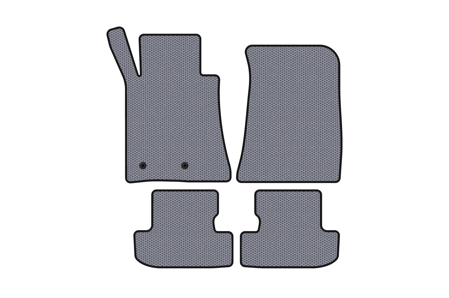 Rubber Floor Mats Carsuit (Coupe, Grey) for Ford Mustang 2015-2023 - image 1
