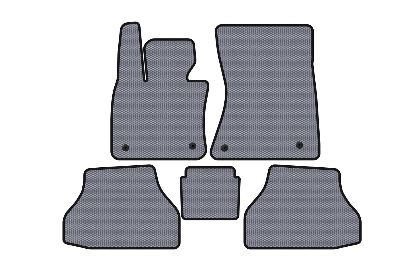 Rubber Floor Mats Carsuit V-2 (Gray) for BMW X6 E71 2008-2014 - image 1
