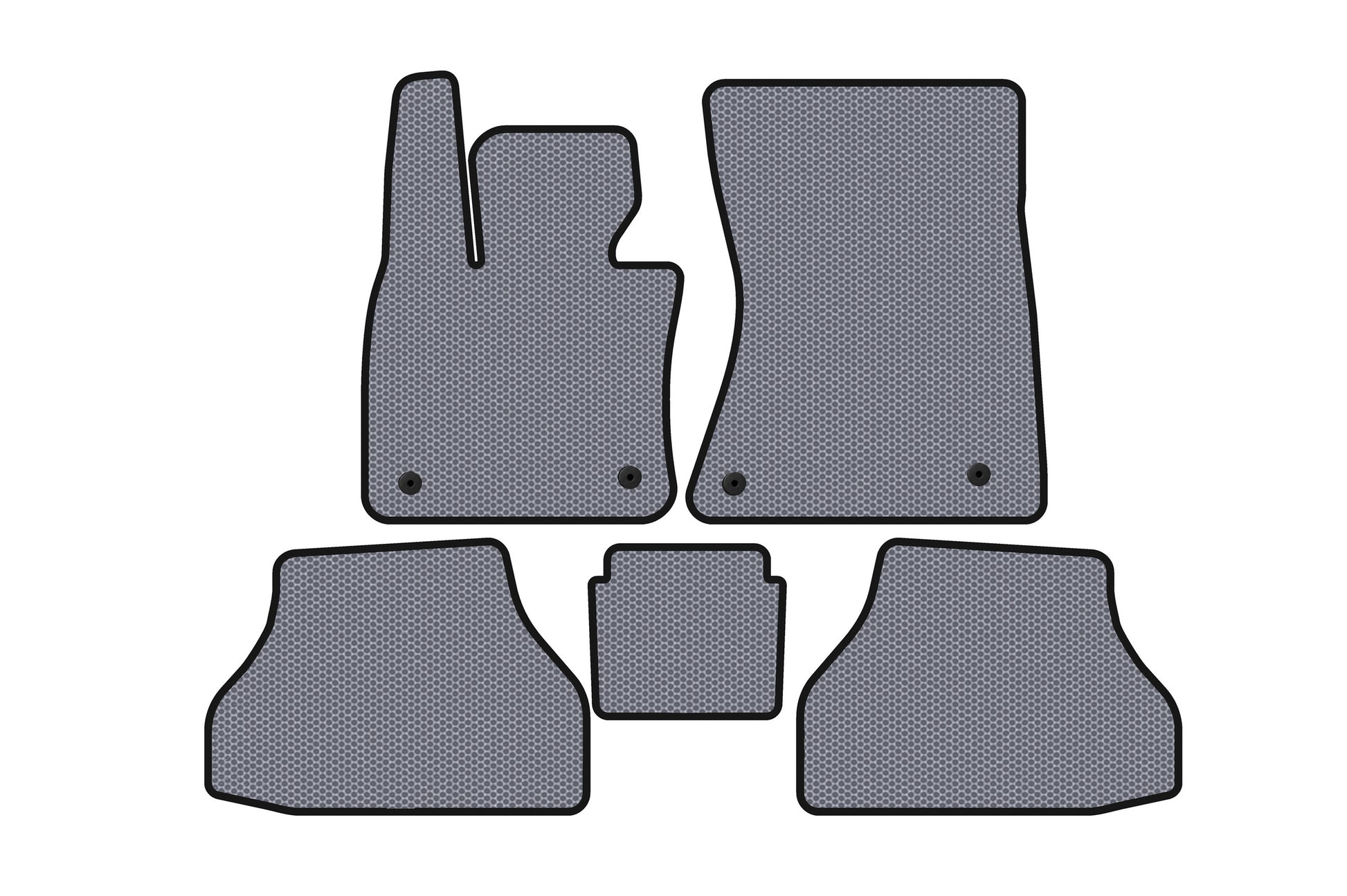 Rubber Floor Mats Carsuit V-2 (Gray) for BMW X6 E71 2008-2014 - image 1