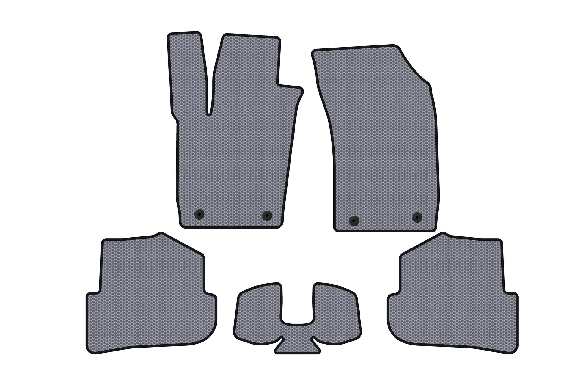 Rubber floor mats Carsuit (HB, 3-door, gray) for Audi A1 2010-2018 - image 1