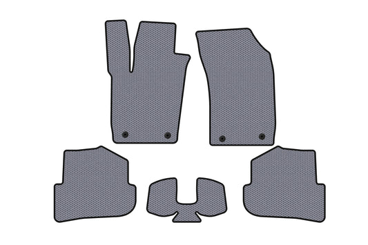 Rubber floor mats Carsuit (HB, 3-door, gray) for Audi A1 2010-2018 - image 1