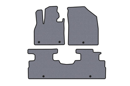 Rubber floor mats Carsuit (2 rows, 7-seater, gray) for Hyundai Palisade 2018-2025 - image 1
