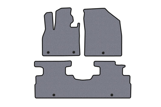 Rubber floor mats Carsuit (2 rows, 7-seater, gray) for Hyundai Palisade 2018-2025 - image 1