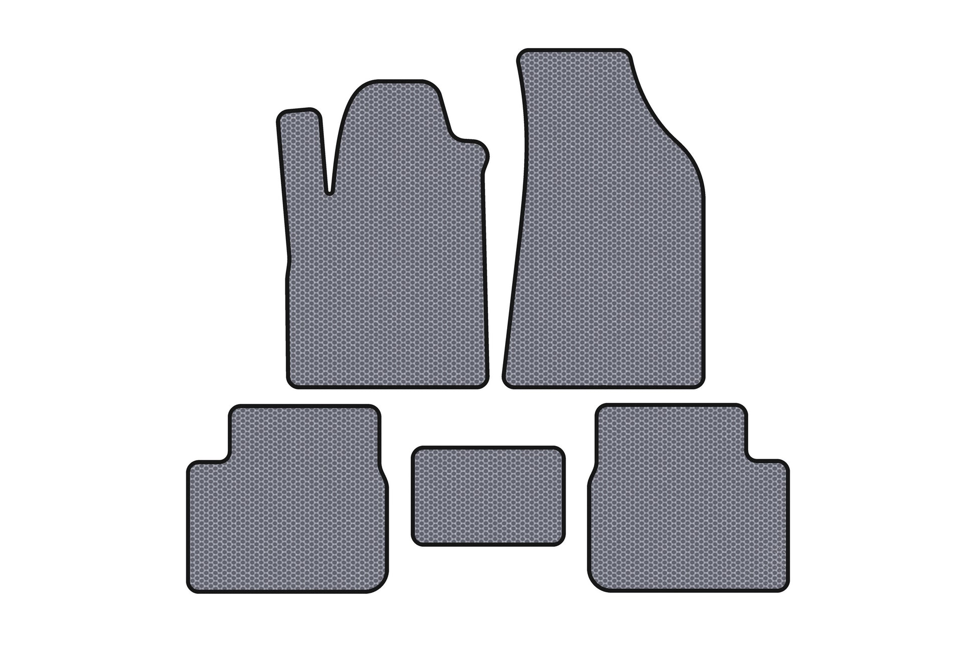 Rubber Floor Mats Carsuit (Gray) for Fiat Bravo 2008-2016 - image 1
