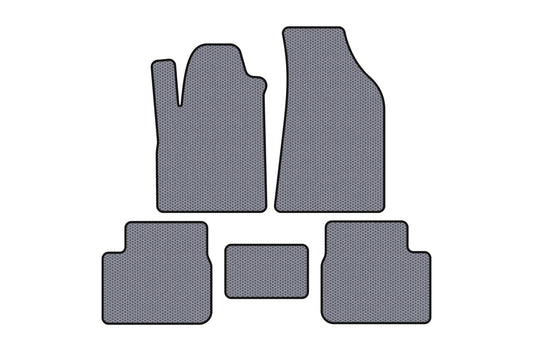 Rubber Floor Mats Carsuit (Gray) for Fiat Bravo 2008-2016 - image 1