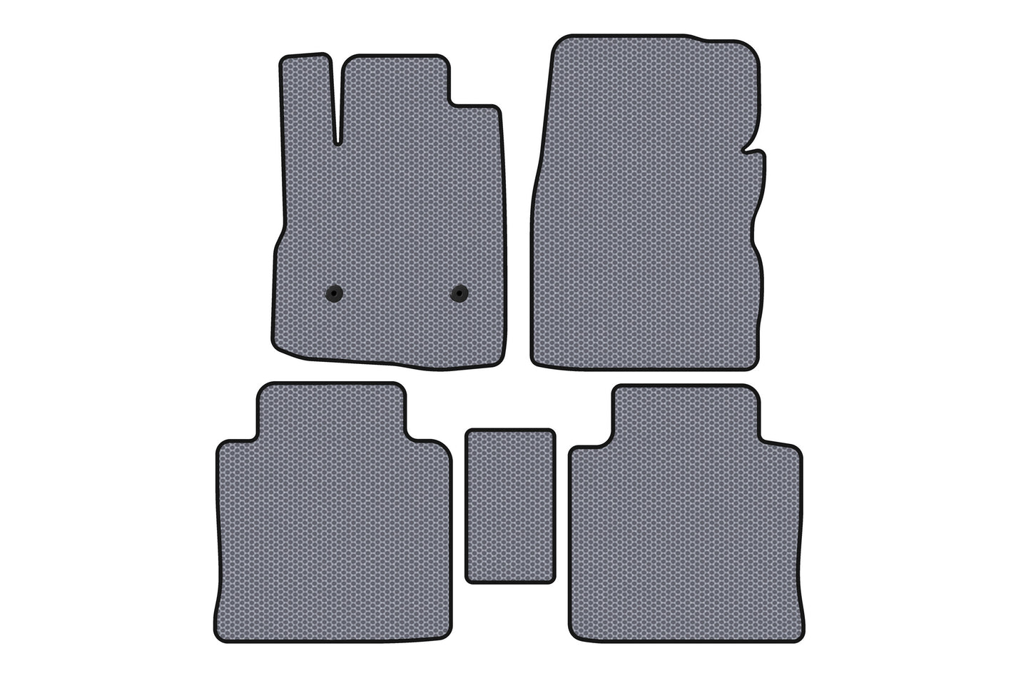 Rubber Floor Mats Carsuit (2009-2015, Gray) for Chevrolet Equinox 2009-2016 - image 1
