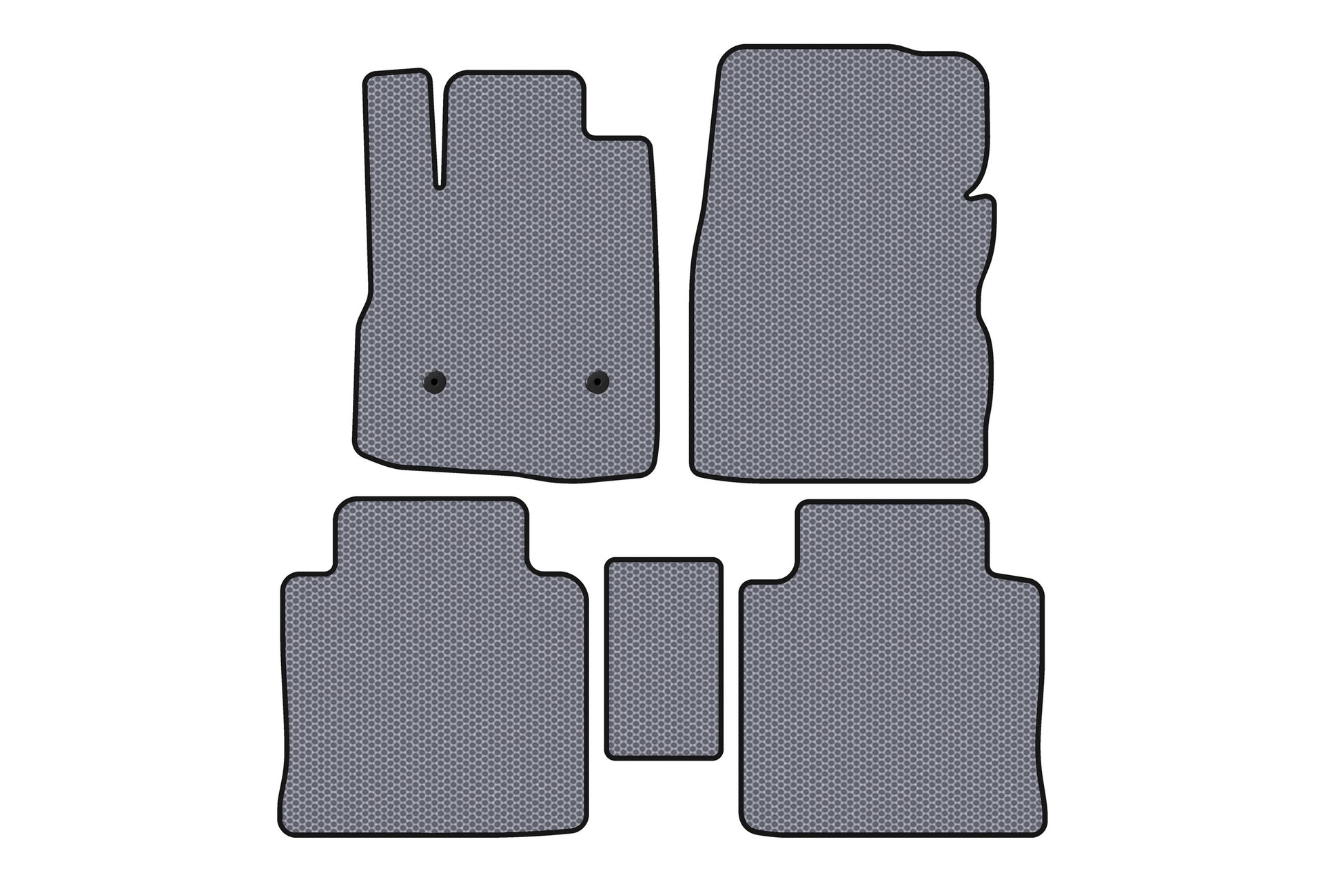 Rubber Floor Mats Carsuit (2009-2015, Gray) for Chevrolet Equinox 2009-2016 - image 1