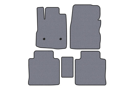 Rubber Floor Mats Carsuit (2009-2015, Gray) for Chevrolet Equinox 2009-2016 - image 1