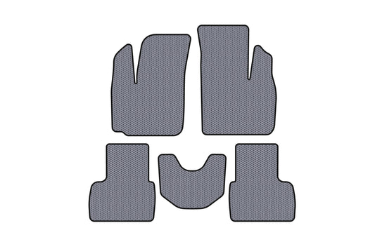 Rubber Floor Mats Carsuit (Gray) for Fiat Doblo I 2001-2005 - image 1