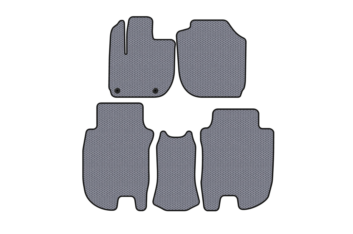 Rubber Floor Mats Carsuit (Gray) for Honda HR-V 2014-2021 - image 1