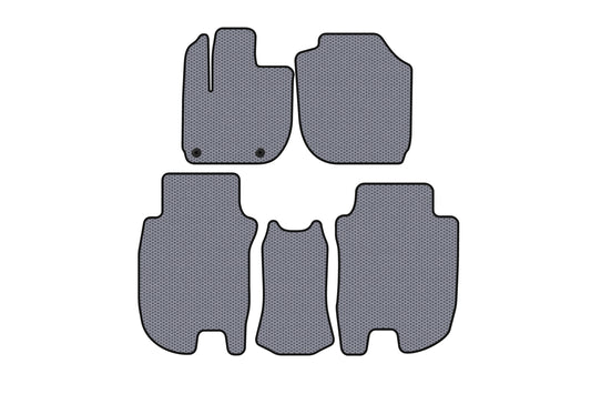 Rubber Floor Mats Carsuit (Gray) for Honda HR-V 2014-2021 - image 1