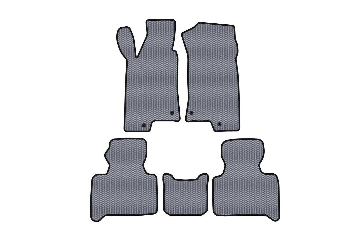 Rubber Floor Mats Carsuit (Gray) for Hummer H3 2005-2010 - image 1