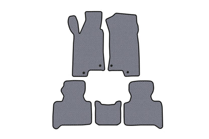 Rubber Floor Mats Carsuit (Gray) for Hummer H3 2005-2010 - image 1