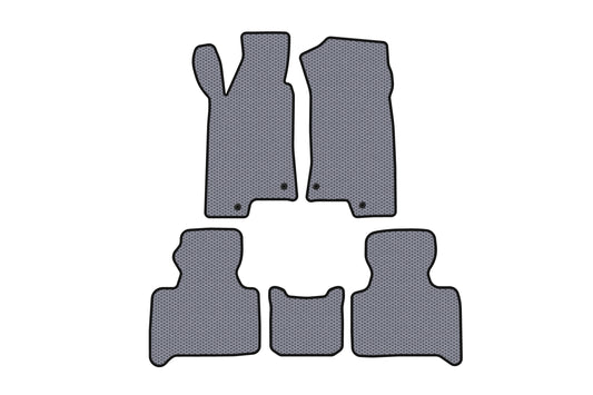 Rubber Floor Mats Carsuit (Gray) for Hummer H3 2005-2010 - image 1