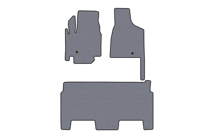 Rubber Mats Carsuit (2008-2020, 2 Rows, 8-Seater/SXT Trim, Gray) for Dodge Grand Caravan V 2008-2020 - image 1