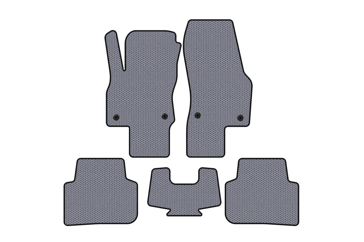Rubber Floor Mats Carsuit (Gray) for Audi Q3 2019- - image 1
