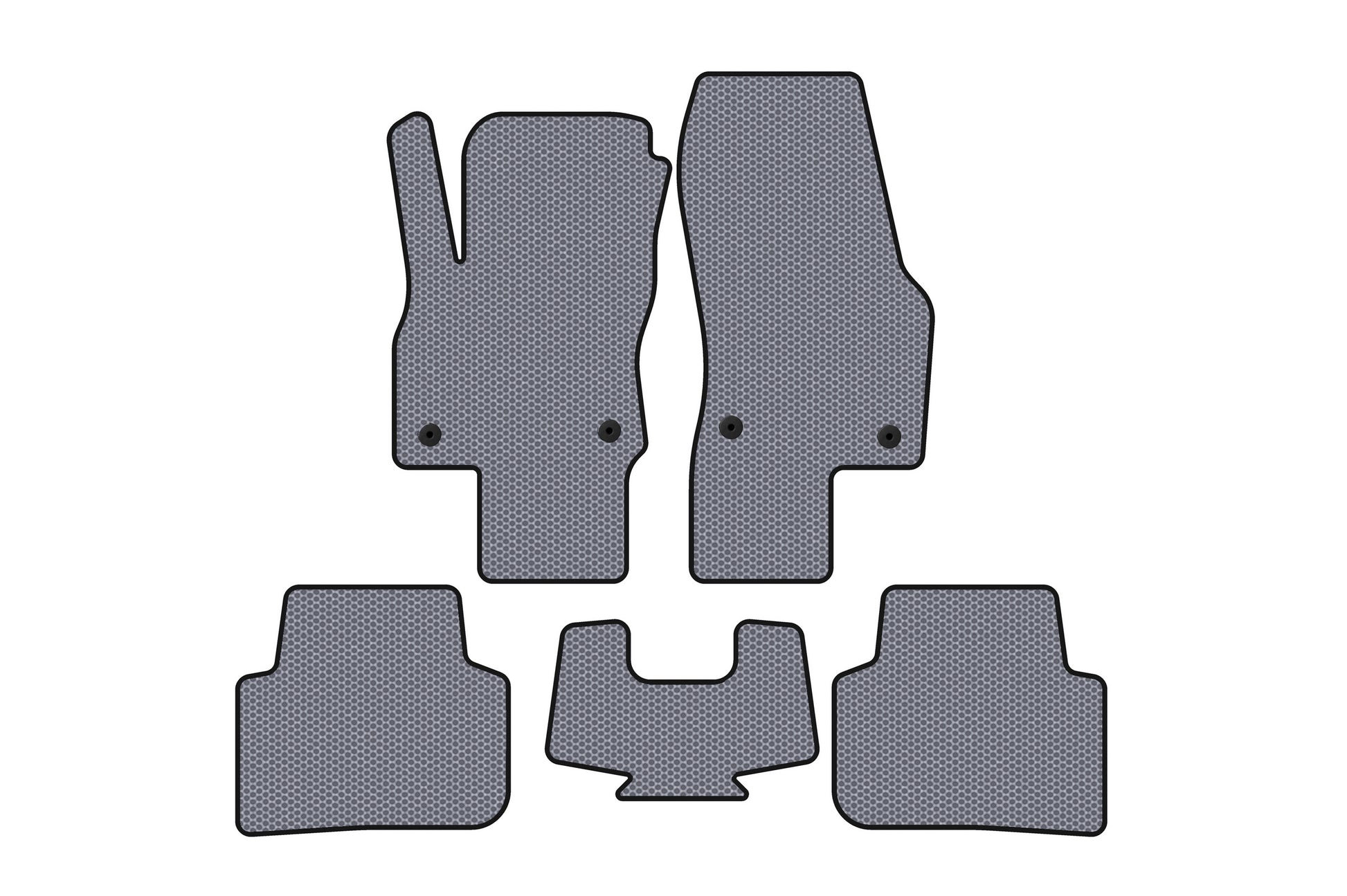 Rubber Floor Mats Carsuit (Gray) for Audi Q3 2019- - image 1