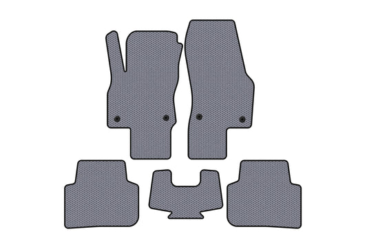 Rubber Floor Mats Carsuit (Gray) for Audi Q3 2019- - image 1