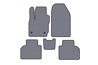 Rubber Floor Mats Carsuit (Gray) for Ford Courier 2014-2023 - image 1