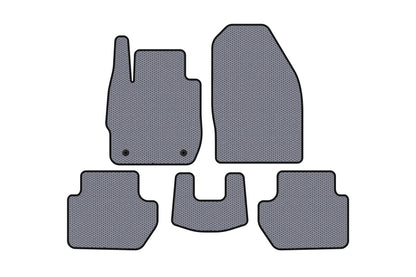 Rubber Floor Mats Carsuit (SD, Gray) for Ford Ka 2016- - image 1