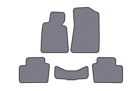 Rubber Floor Mats Carsuit (Gray) for BMW 3 Series E30 1982-1994 - image 1