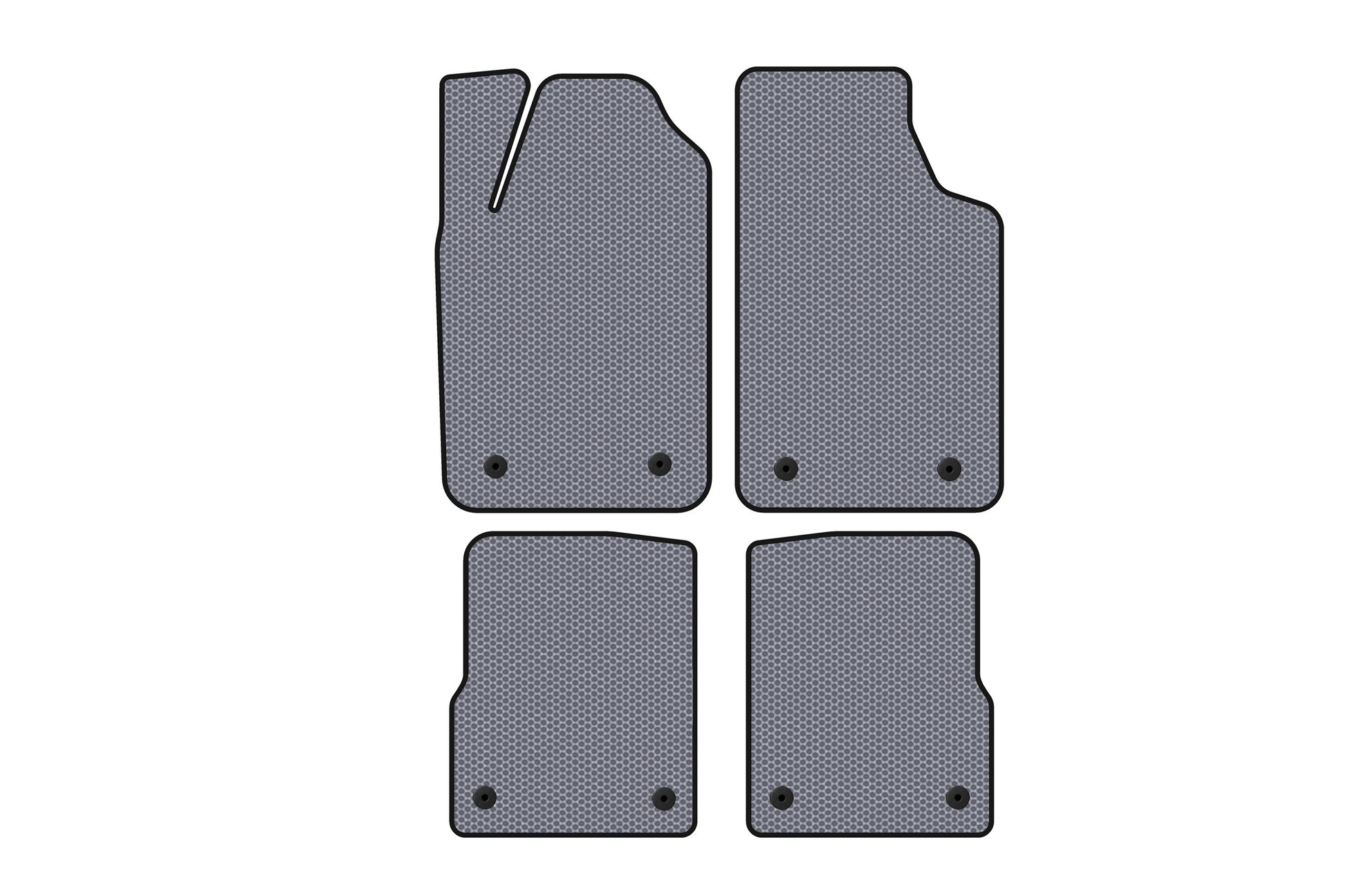 Rubber Floor Mats Carsuit (HB, Grey) for Audi A2 1999-2005 - image 1