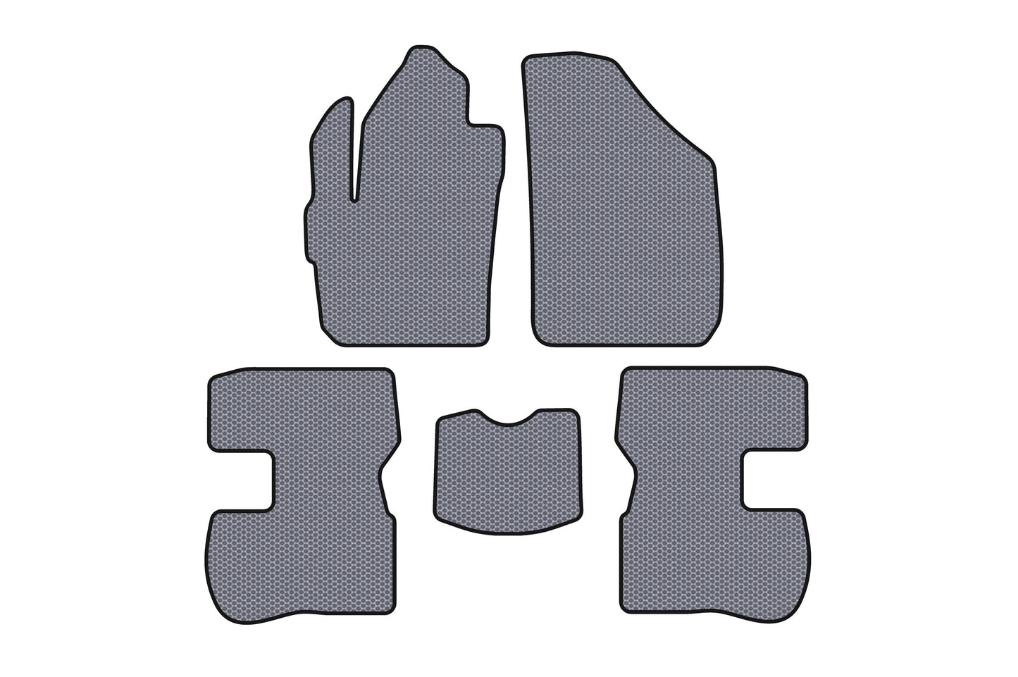 Rubber Floor Mats Carsuit (Gray) for Chery Kimo 2007-2015 - image 1