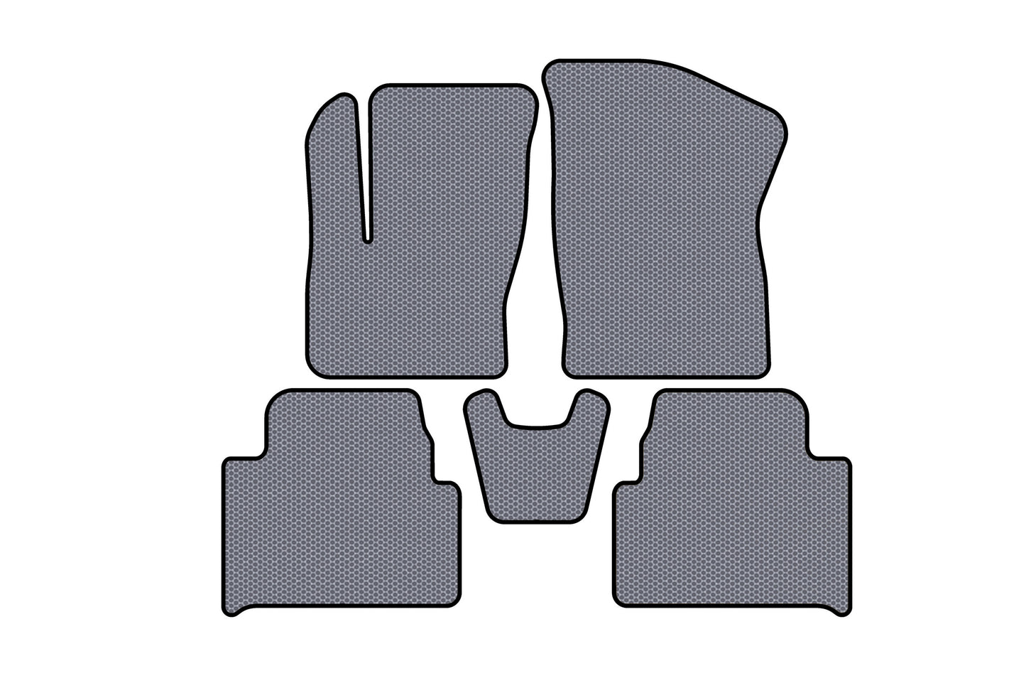 Rubber Floor Mats Carsuit (Gray) for Ford C-Max 2004-2010 - image 1
