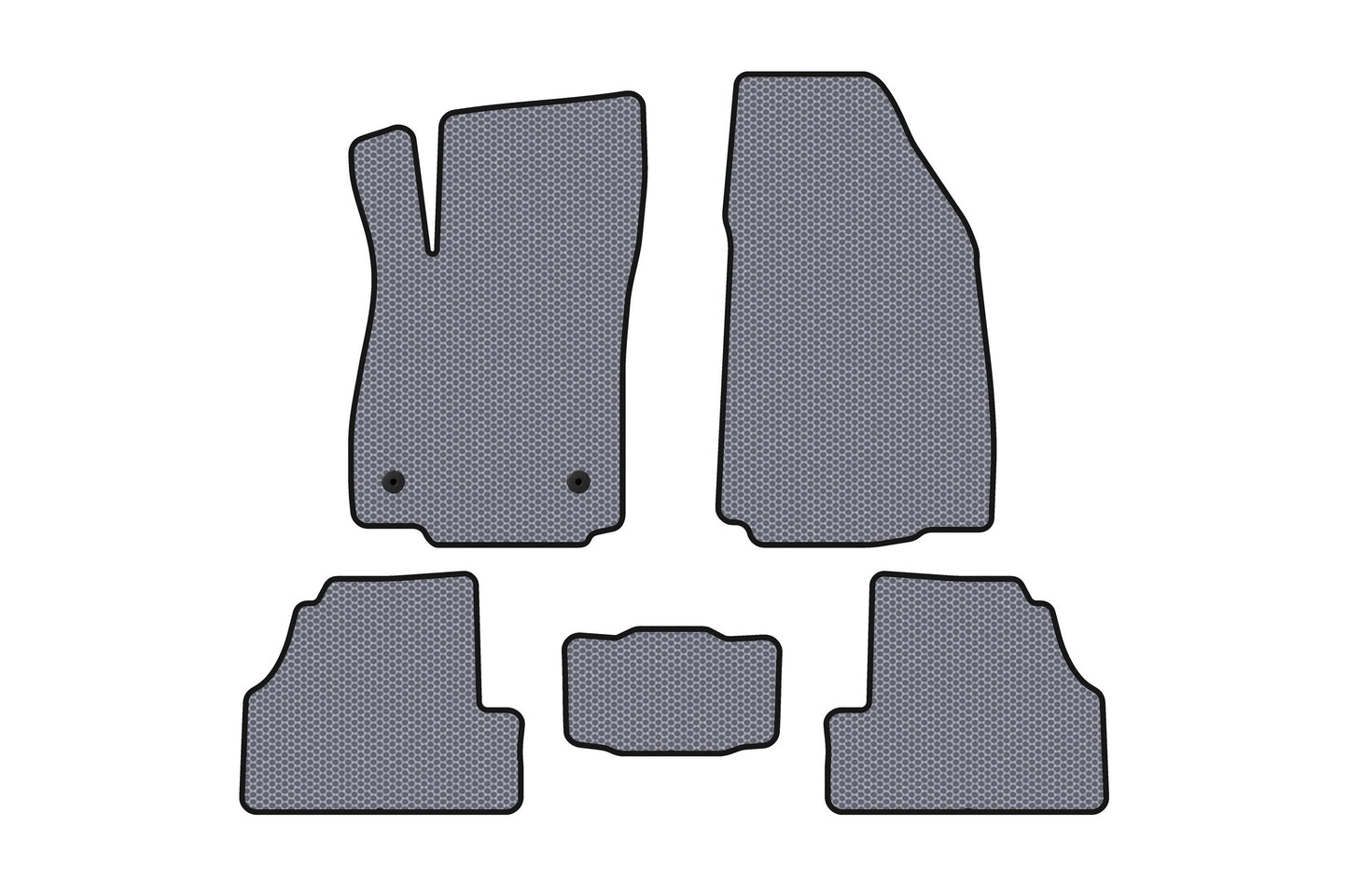 Rubber floor mats Carsuit (2012-2019, gray) for Chevrolet Trax 2012-2023 - image 1
