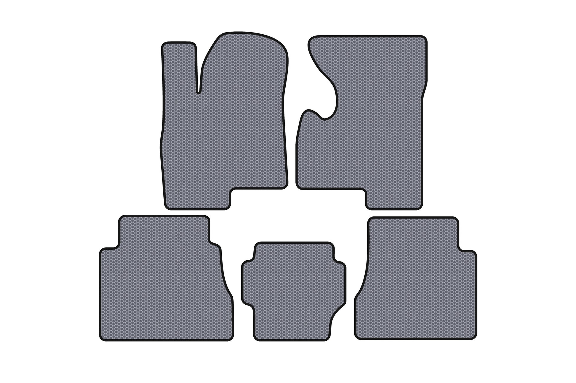 Rubber Floor Mats Carsuit (Gray) for Hummer H2 2002-2009 - image 1