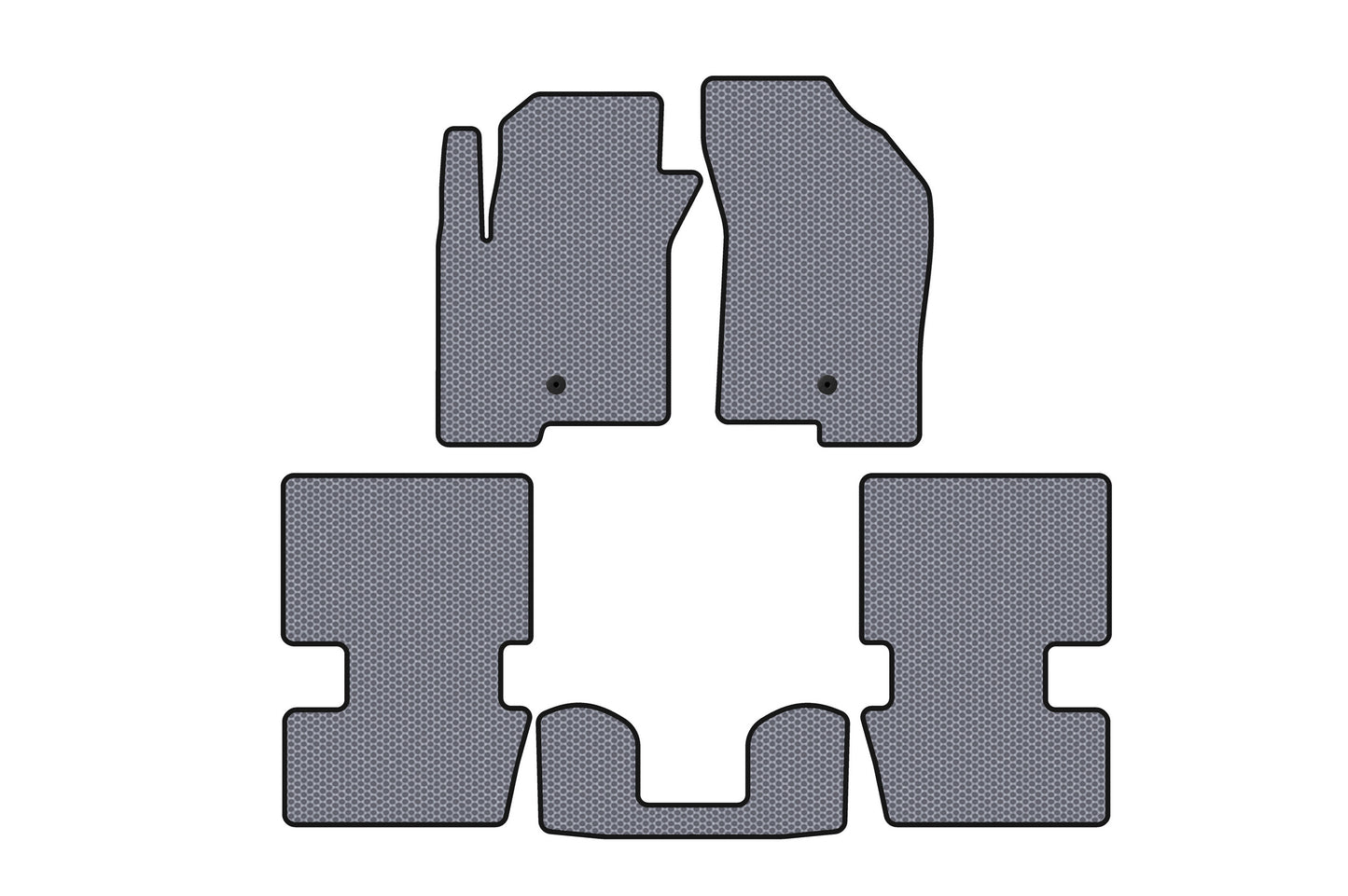 Rubber Floor Mats Carsuit (HB, Grey) for Dodge Caliber 2006-2011 - image 1