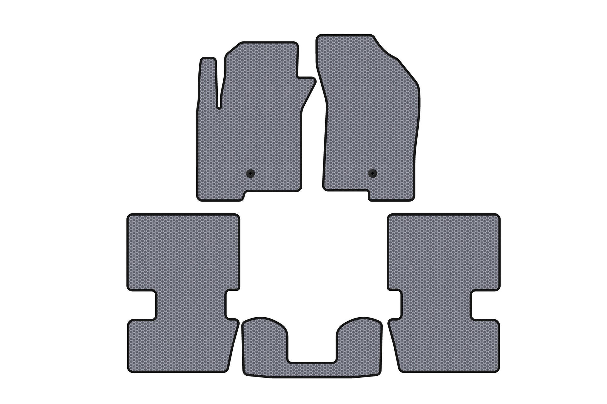 Rubber Floor Mats Carsuit (HB, Grey) for Dodge Caliber 2006-2011 - image 1