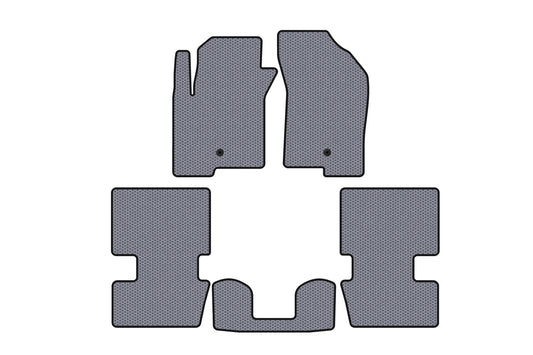 Rubber Floor Mats Carsuit (HB, Grey) for Dodge Caliber 2006-2011 - image 1