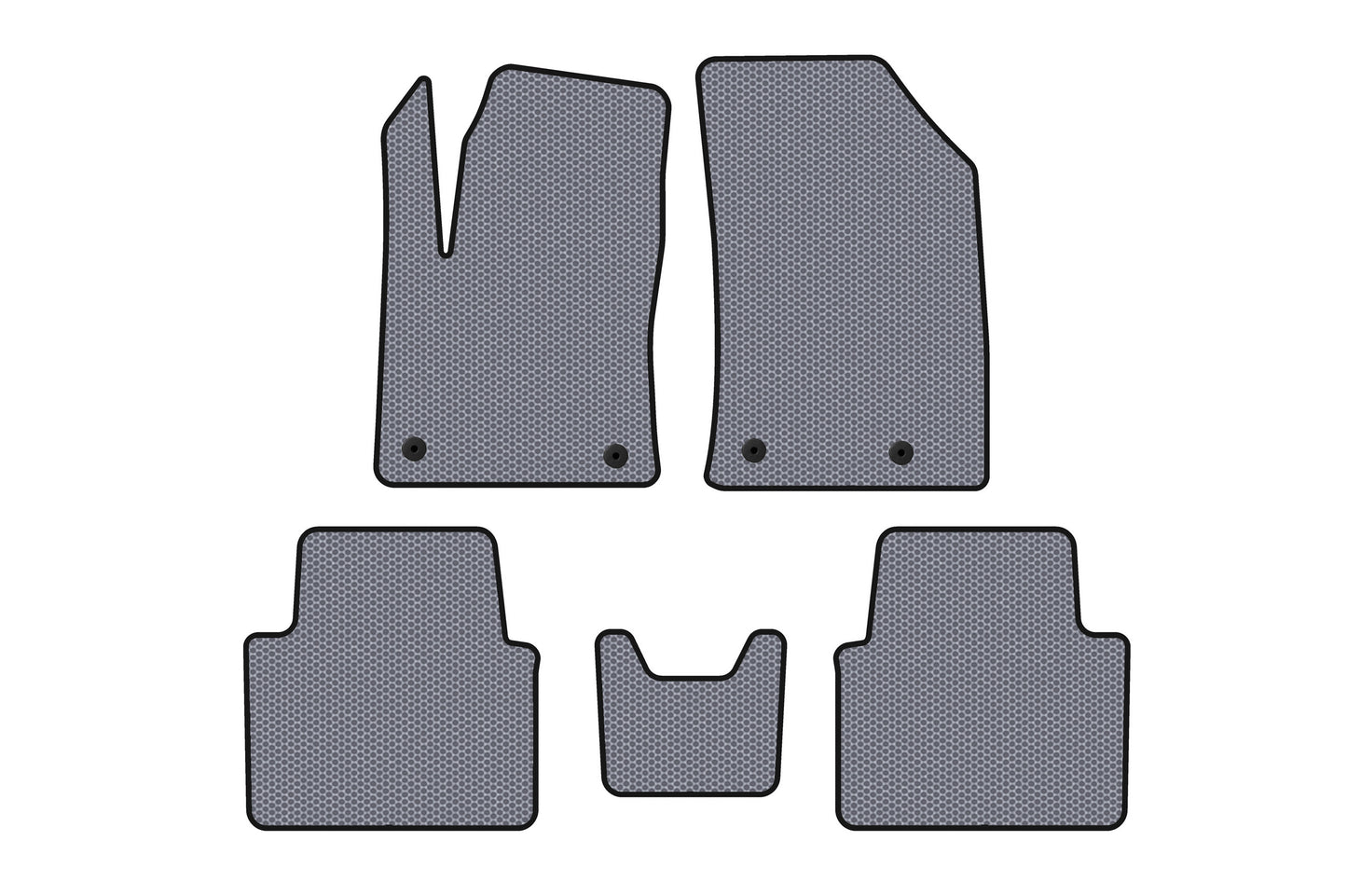 Rubber Floor Mats Carsuit (Gray) for Citroen C-3 Aircross 2017-2024 - image 1
